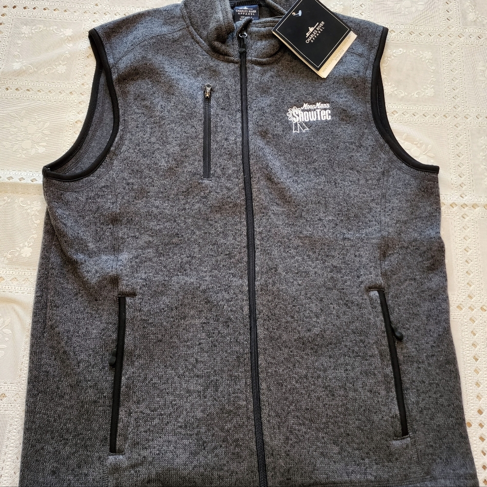 Charles River Apparel Men's Pacific Heathered Fleece Vest-Texas Elite/ M…